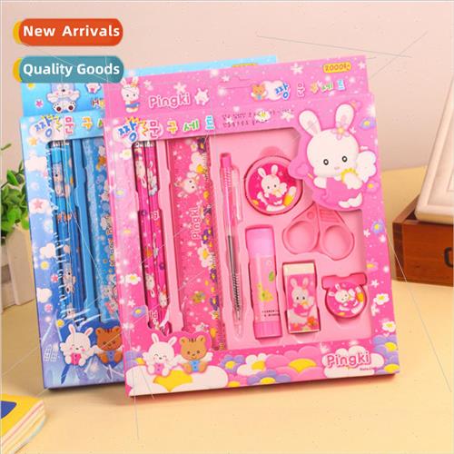 ery 9-piece student stationery combo set Multi-functional st
