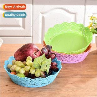 plate lace candy color dish table fruit coffee Dazzle large