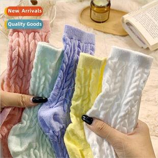 womens odor winter and autumn socks plush twist anti Soft