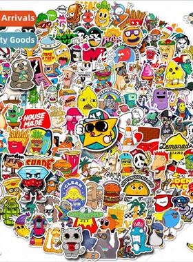 150 -repeating pop culture graffiti stickers kids DIY skateb