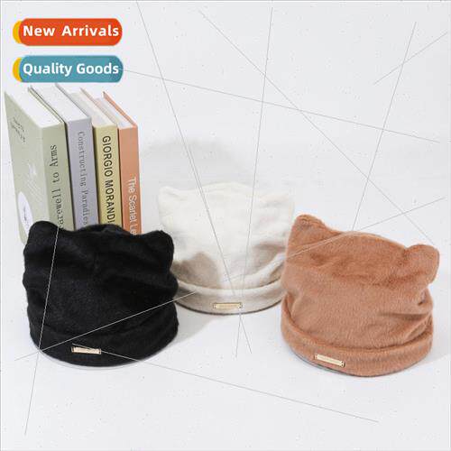 Hat womens fashionable fall and winter warm wrapped head cap