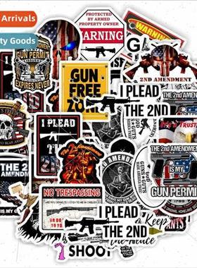 Second Amendment 50 Bill Stickers Yamaha U.S. Law & Order gg