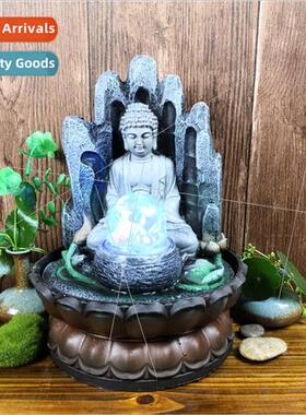 east Buddha model flowing water ornaments resin crafts creat