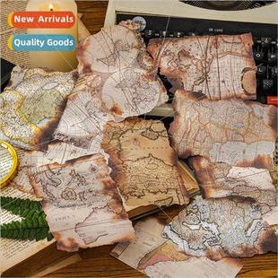 debris series vintage Vegetable handbook burnt old DIY paper