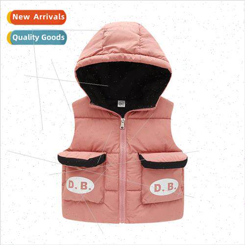 Childrens fall and winter down cotton vest thickened warm bo