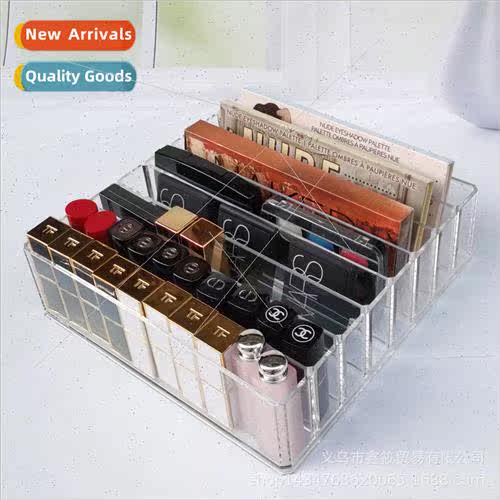 Large eight compartments fixed model transparent PS desktop