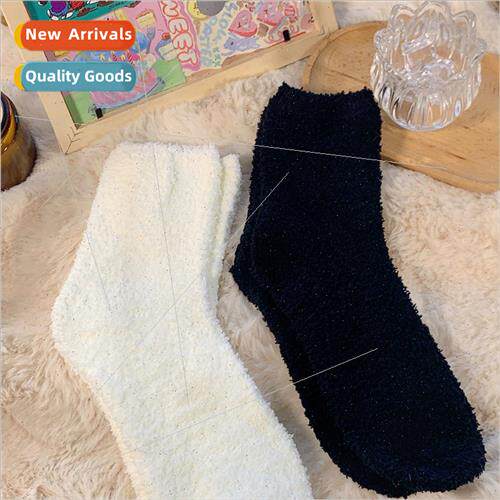 Autumn and winter  of warm woolen socks sleeping socks moon