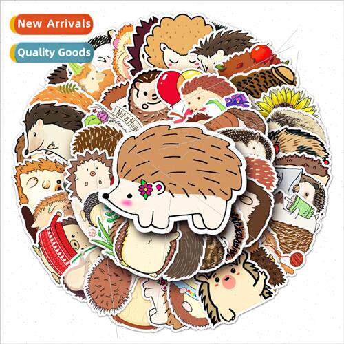 50 hedgehog animal luggage stickers creative nd waterproof s