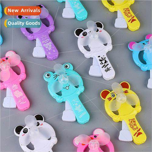 Cartoon animal hand pressure fan creative handheld fan learn