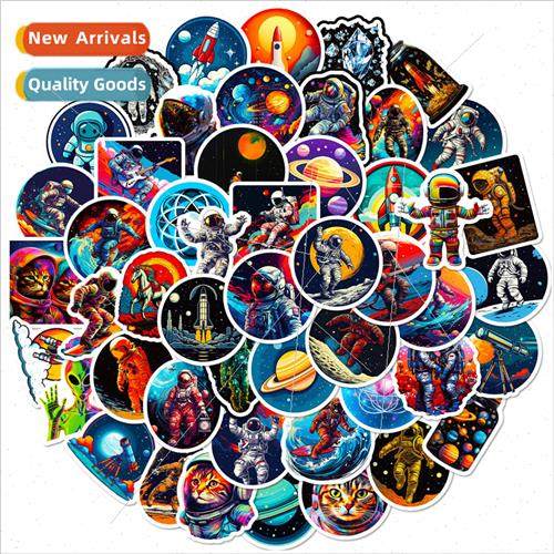 50 Planet rocket astronauts new space decoration stickers pe