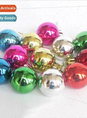 New 3CM/6CM/8CM Christmas ball plastic electroplating color