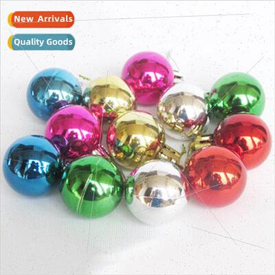New 3CM/6CM/8CM Christmas ball plastic electroplating color