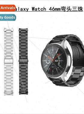 适用 Samsung Galaxy Watch46mm One Piece Metal Triple Bead St