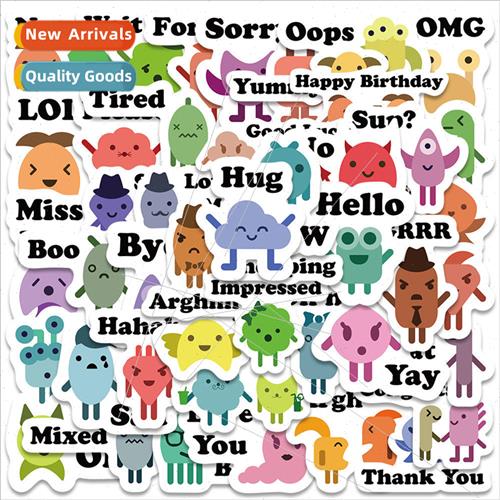 46 Cute Childrens Early Learning English Learning Stickers C