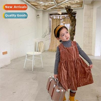 girls dress 2020 fall and winter new Korean  of the little g
