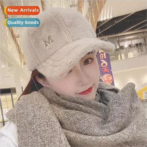 Rabbit fur plush hat female fall and winter thickened warm d