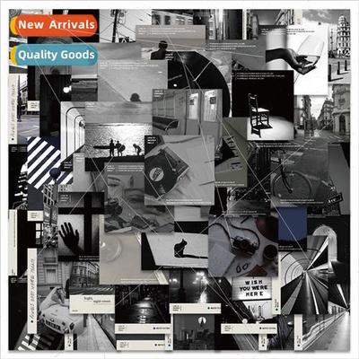 52 black and gray British romantic  stickers guitar skateboa