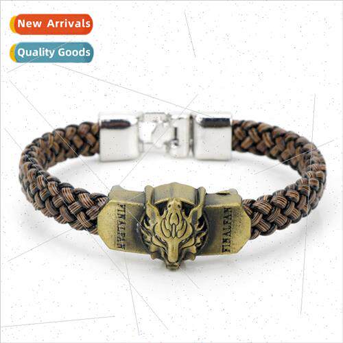 Online game  Final Fantasy Fantasy wolf head bracelet punk v