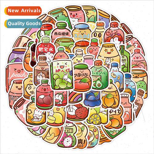 60 colorful and diverse beverage bottle cartoon graffiti sti图片