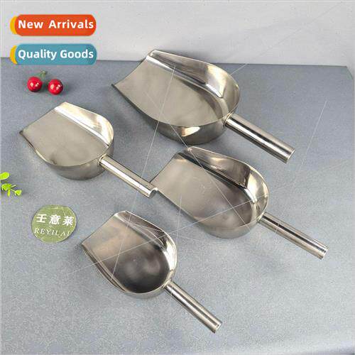 Stainless Steel Ice Scoop Digging Feeding Bagging Material S
