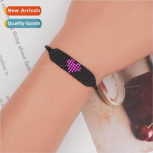 Bracelet female beaded rice beads hand rope simple personali