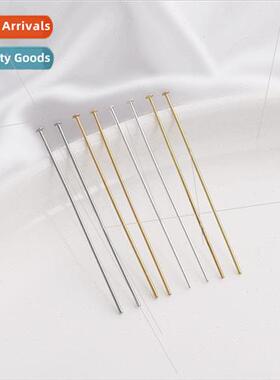 Color-retaining 14k18k gold-plated round arc surface T pin D