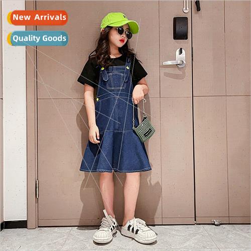 Girls casual suit summer  of middle and large children fashi