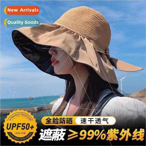 Summer sunscreen vinyl bow sun hat female Japan and Korea ha