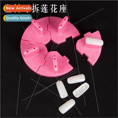 Manicure Lotus Seat Nail Holder Nail Piece Tow Fake Nail Hol