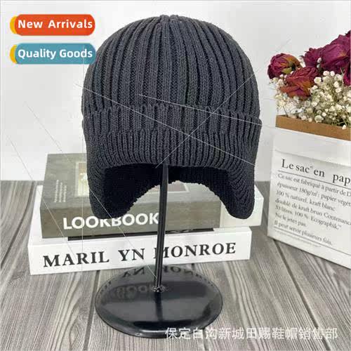 Ear protection wool cap fall and winter warm knitted cap hea