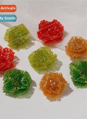 Mori small fresh multi-layer petals colorful flowers handmad