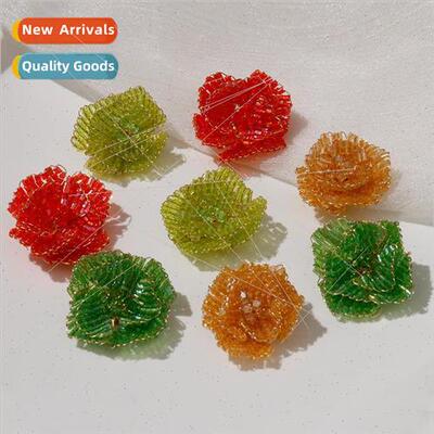 Mori small fresh multi-layer petals colorful flowers handmad