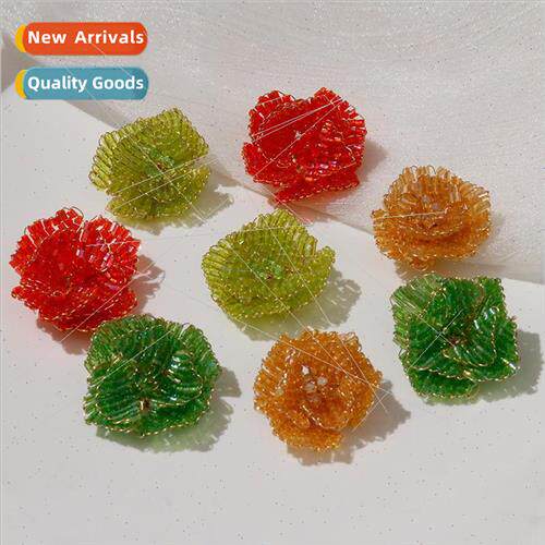 Mori small fresh multi-layer petals colorful flowers handmad