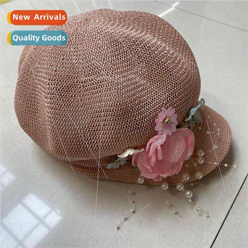 fashion new spring and summer straw face mask octagonal hat