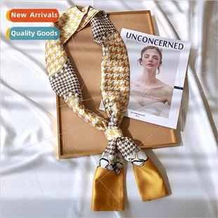 scarf female hundred small decorati the silk Long Korean
