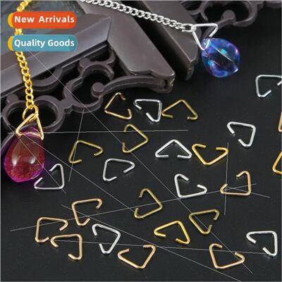 Triangle clip buckle handmade diy earrings ear jewelry mater