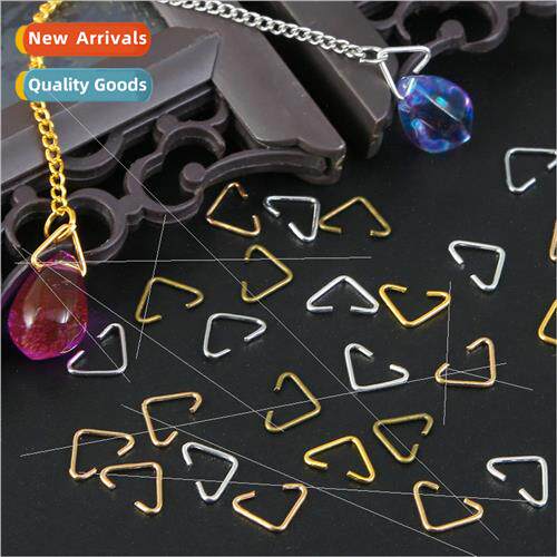 Triangle clip buckle handmade diy earrings ear jewelry mater