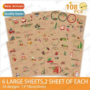 Name Christmas Adhesive Stickers Sti Tags