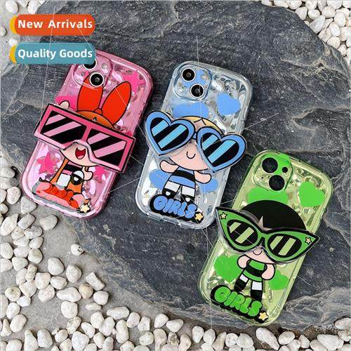 Cool Sunglasses Little Girl 14ProMax Stand iPhone12/11 Apple