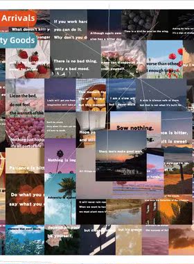 50 inspirational English landscape map stickers personalized