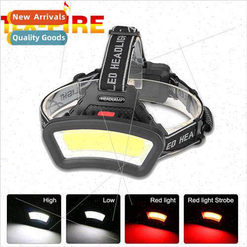 COB headlamp floodlight white red light work overhaul light