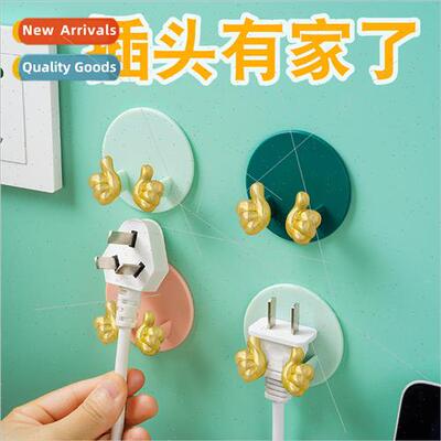 Creative goldfinger plug hooks hole-free strong adhesive hoo