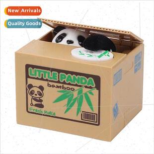 Cartoon animal fun steal money cat piggy bank novelty Englis