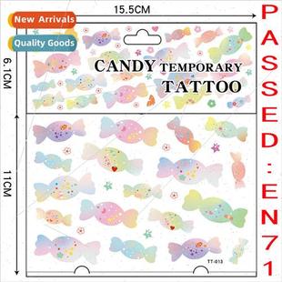Tattoo Stickers Ocean Girls Dolphin Bow Fish Candy