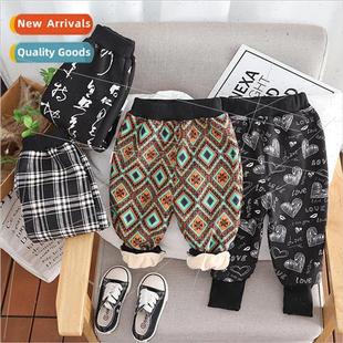 old childrens pants casual years drawstring thickened