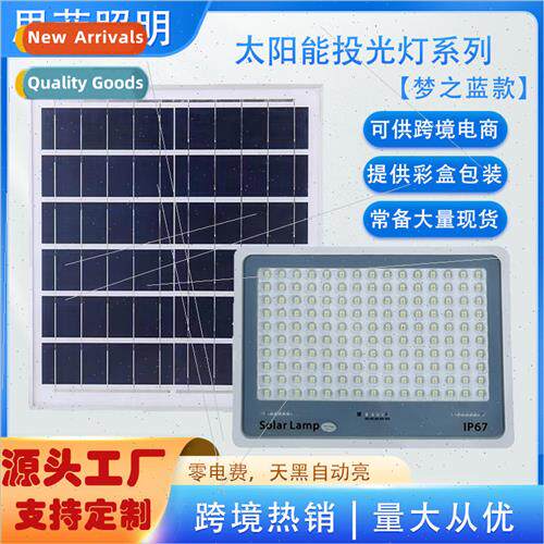 New solar light dream blue flood light super bright waterpro