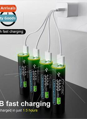 1.5V thium V battery USB rechargeable battery AA constant vo