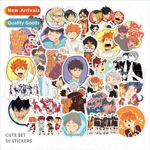 50 Volleyball Junior Japanese anime graffiti stickers suitca
