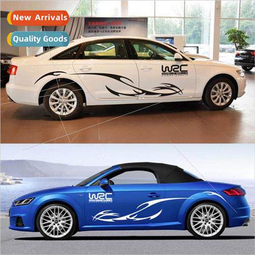 D-133 car wave lines WRC full car stickers body pulling modi