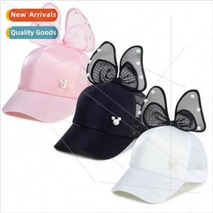 female sunshade bow Summer pearl headgear point sunscreen